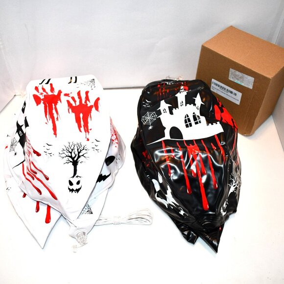 SEETOHOME Set of 2- 16 PCS 11.8” Hanging Halloween Decorations Ball Set, Inflata - Picture 3 of 4